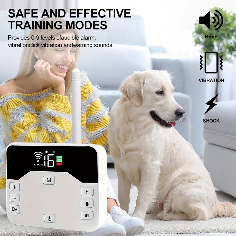 Innovative 2-in-1 Wireless Fence & Training Collar – Protect and Train Your Dog