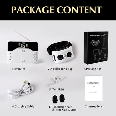 Innovative 2-in-1 Wireless Fence & Training Collar – Protect and Train Your Dog