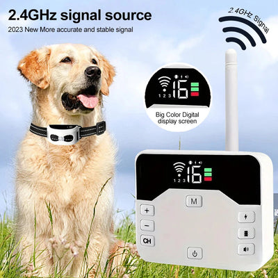 Innovative 2-in-1 Wireless Fence & Training Collar – Protect and Train Your Dog